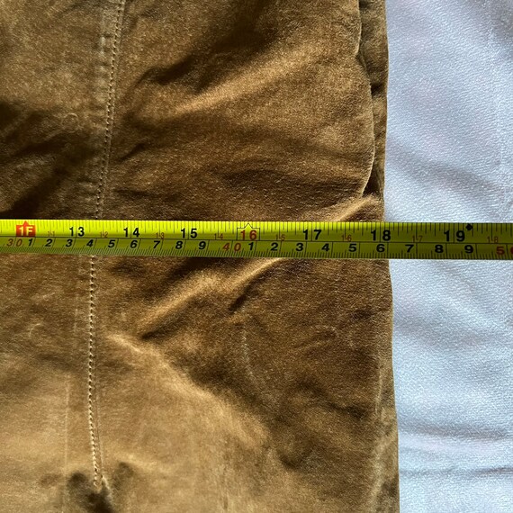 Vintage brown suede oversized leather jacket size Lar - Gem
