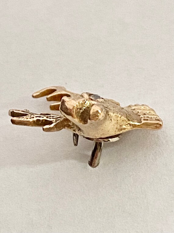 Vintage 10k Gold Diamond Eye BPOE Elk's Club Frat… - image 4