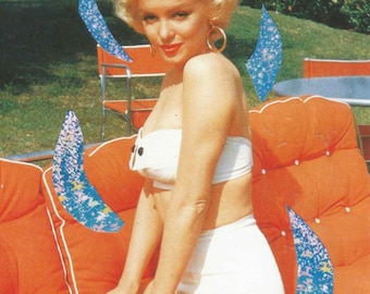 Blonde Bombshell: Vintage Marilyn Monroe Postcard Collages