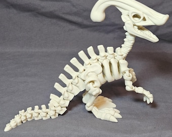 Parasaurolophus Dinosaur Skeleton ( Duck-Billed Dinosaur)  • Prehistoric Fossil