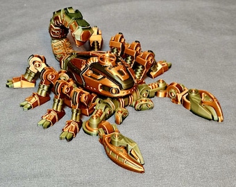 Cyber Scorpion – Articulated Sci-Fi Scorpion | 3D Printed Poseable Desk Toy