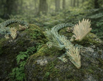 3D Printed Crystal Dragon Figurine