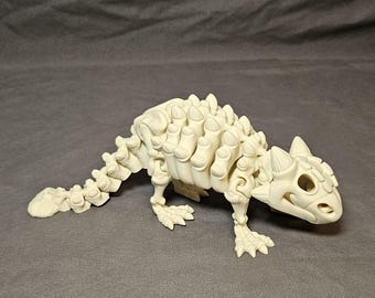 Skeleton Ankylosaurus Fossil – Articulated Armored Dinosaur by Flexi Factory