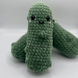 Pickle Crochet Plushie - Soft Handmade Stuffy
