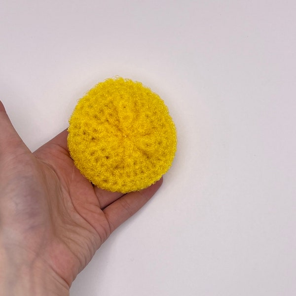 Yellow Nylon Dish Scrubbie - Pot Scrubber - Dish Scrubbers - Double Layer Nylon Sponge