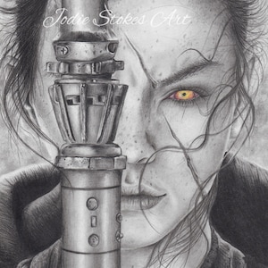 Darth Rey - Star Wars| The Force Awakens inspired| Giclée Art Print A4| Limited Edition
