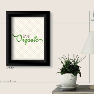 Simply Organic Word Art - Digital File for Print