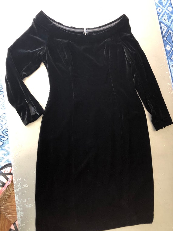 lk bennett velvet dress