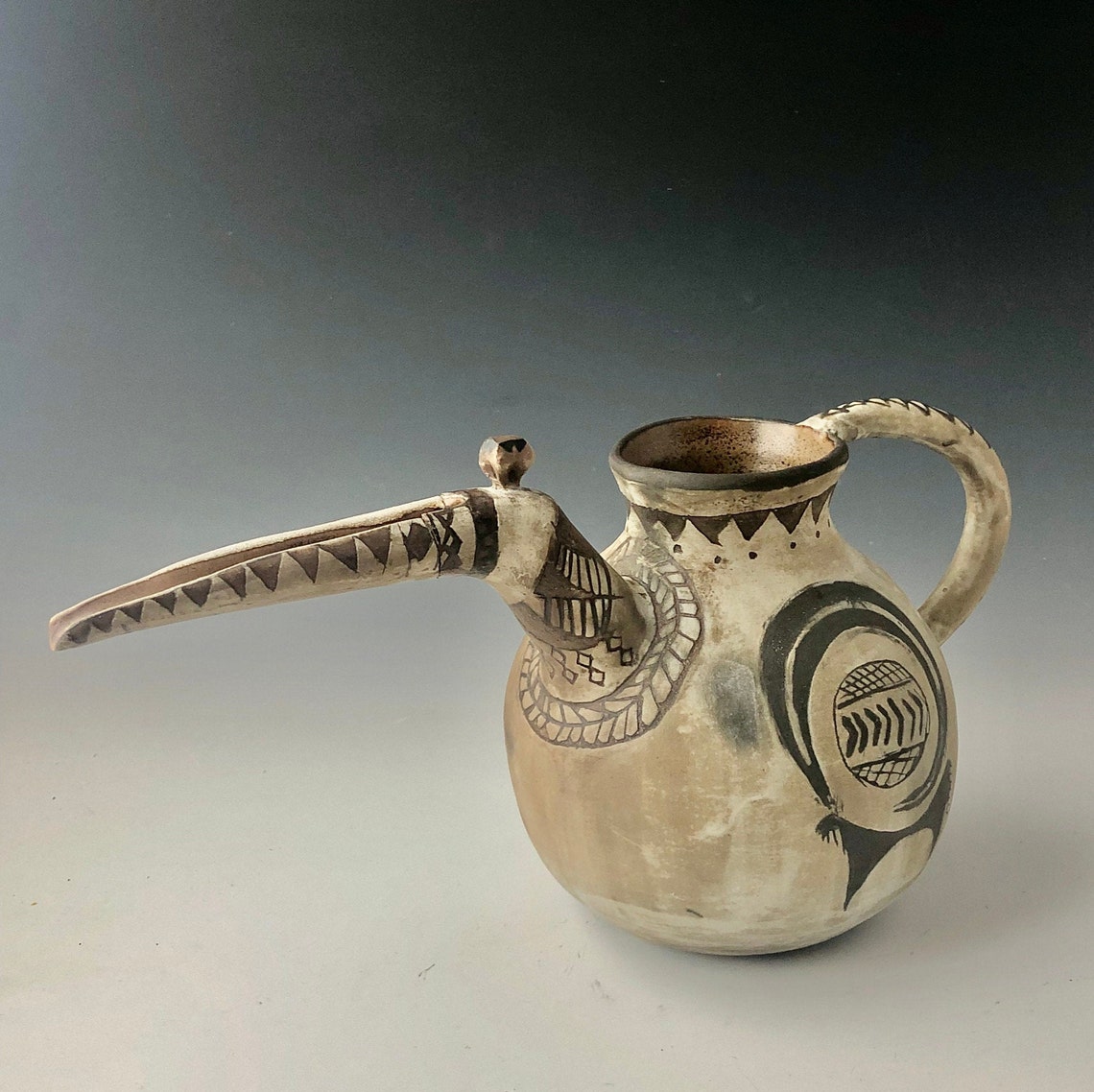 Ancient Persian Style Ceramic Pitcher decorative and Etsy