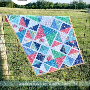 Wandering Lattice Quilt Muster PDF Download - Ideal für Anfänger, traditionell genäht