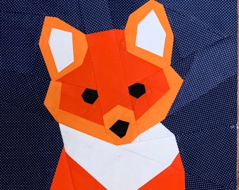 Freddy the Fox - Easy Foundation Paper Pieced Quilt Pattern