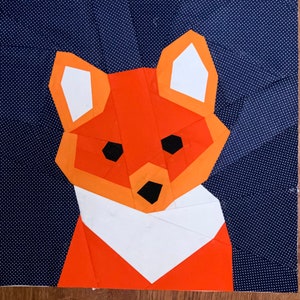 Freddy the Fox - Easy Foundation Paper Pieced Quilt Pattern
