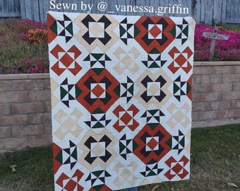 Splash of Royalty Quilt Anleitung PDF Download - Traditionally Pieced