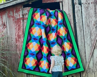 Patrón de edredón The Verge: Foundation Paper Pieced (Patrón en PDF de tamaño carta de EE. UU.)