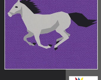 Horse - Almost FARMous Collection - Foundation Paper Pieced Quilt Pattern PDF