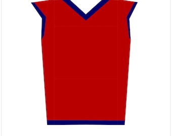 Jersey sin mangas - Colección Let's Play - Patrón de edredón con piezas de papel de base PDF