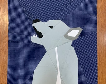 First Awoo Howling Wolf Pup - FPP Quilt Pattern