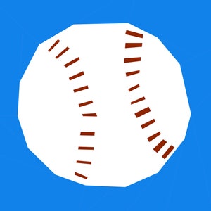 Baseball/Softball - Collezione Let's Play - Modello trapunta in carta base PDF