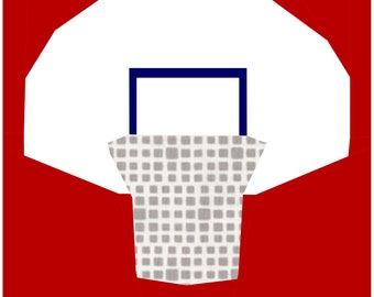 Basketball Hoop - Let's Play Collection - Foundation Paper Pieced Quilt Pattern PDF