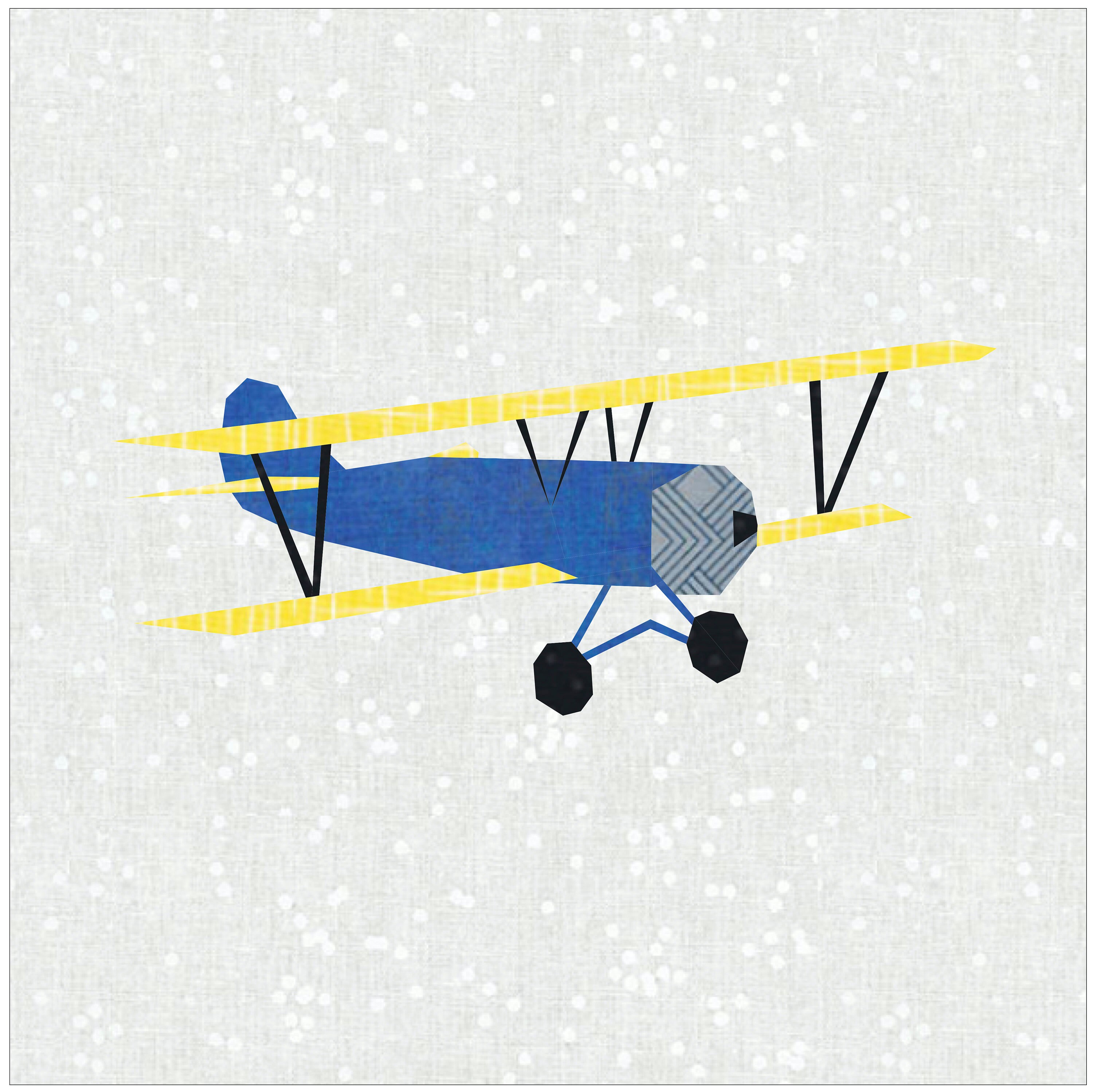 Hi Plane Biplane Foundation Paper Pieced Quilt Pattern - Etsy