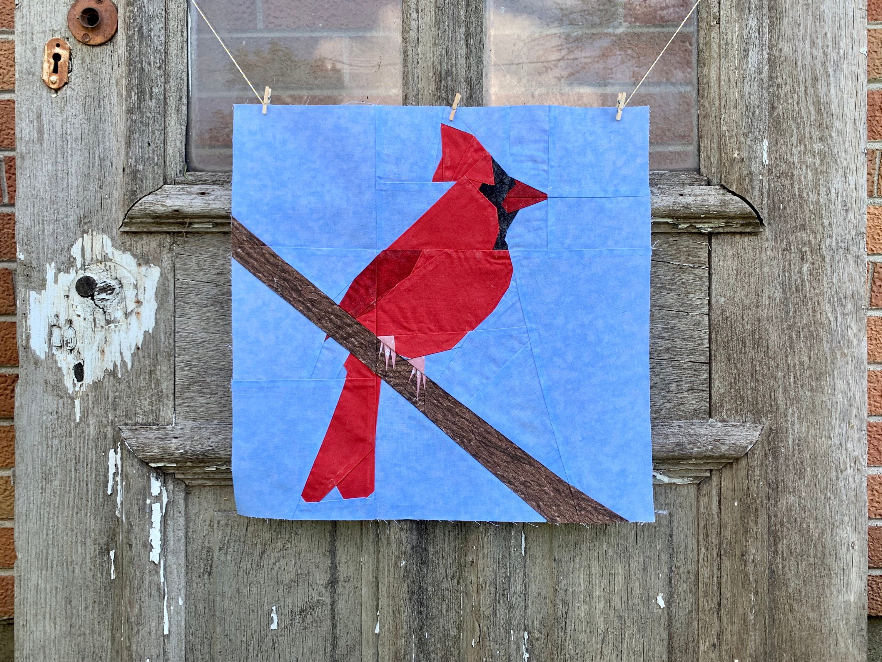 Perched Cardinal Foundation Paper Pieced Pattern PDF Download - Etsy