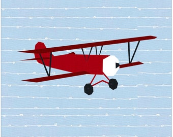 Hi Plane, BiPlane Foundation Paper Pieced Quilt Pattern