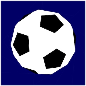 Calcio - Collezione Let's Play - Modello trapunta in carta base PDF