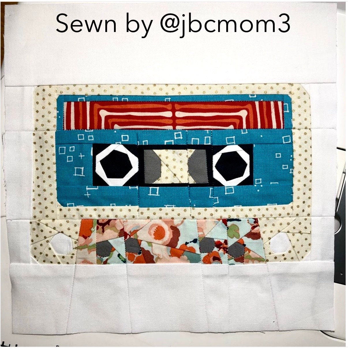Mix Tape Cassette Tape Foundation Paper Pieced Quilt Pattern Etsy Norway