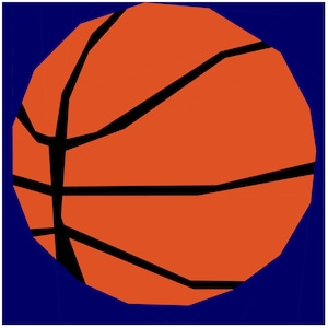 Basketball - Let&#39;s Play Collection - Foundation Paper Pieced Quilt Pattern PDF