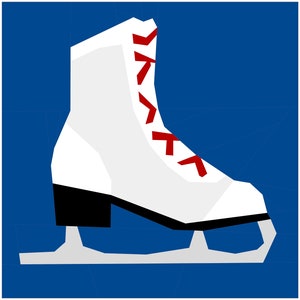 Figure Skate - Let&#39;s Play Collection - Foundation Paper Pieced Quilt Pattern PDF