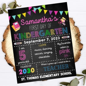 Editable FIRST/LAST day of school sign, Printable school sign, First Day Last Day, Back to school print, personalized school sign, preschool
