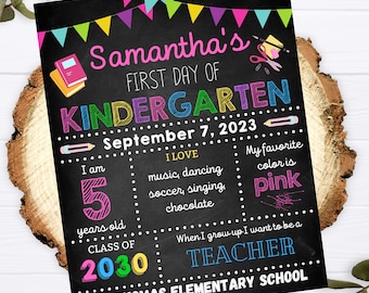 Editable FIRST/LAST day of school sign, Printable school sign, First Day Last Day, Back to school print, personalized school sign, preschool