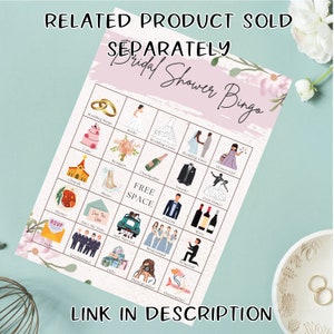 PRINTABLE EMJOI PICTIONARY - Bridal Shower Games - Emoji Game - Wedding ...