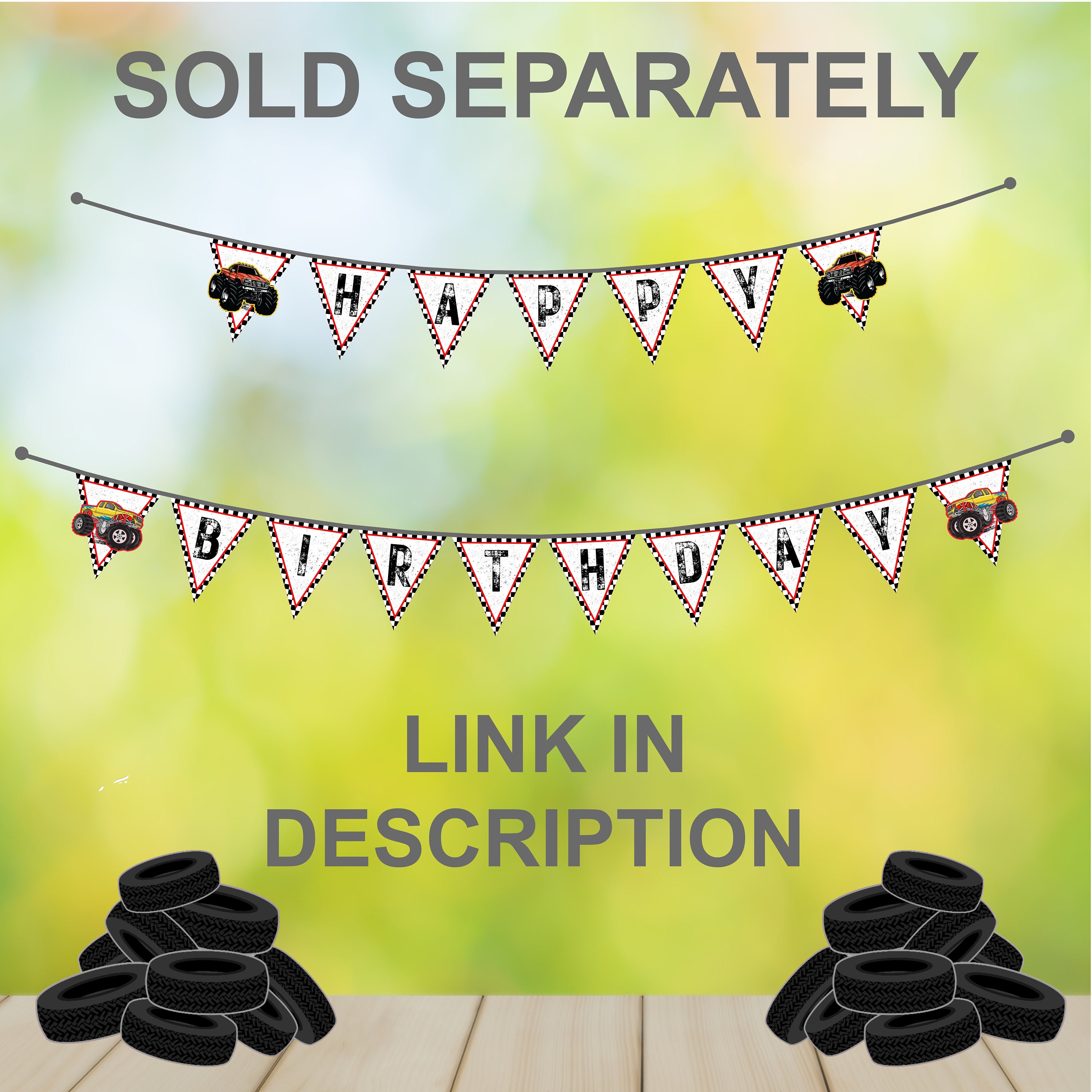 editable-diy-cake-topper-monster-truck-cake-topper-boy-birthday-party-monster-truck-party