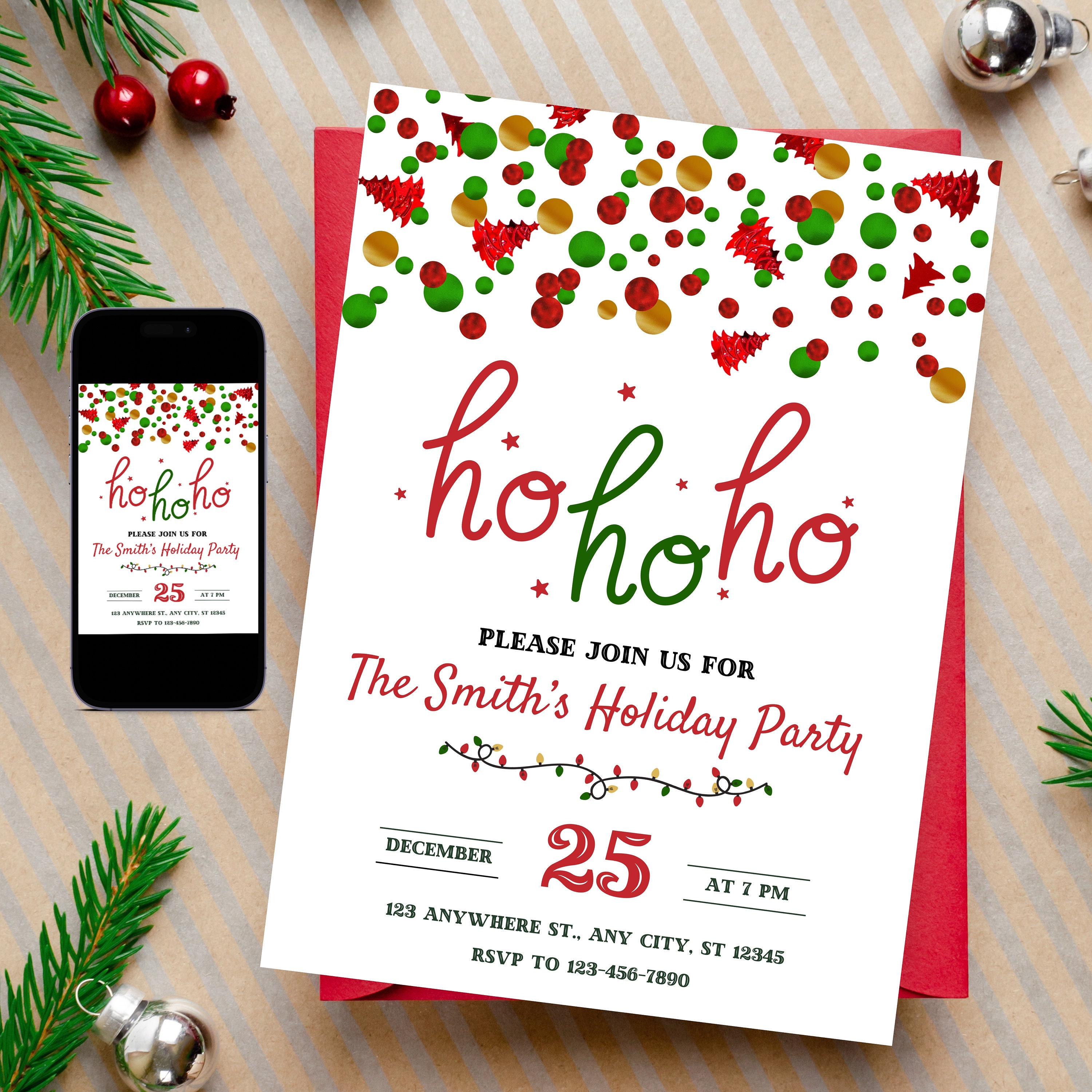We've Been Ho Ho Ho'd Christmas Game Editable Template, I've Been Jingled  Labels Printable, Santa Sign Instructions, Holiday Party Games