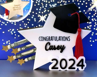 2024 Graduation Star Gift and Decor with Money Holder