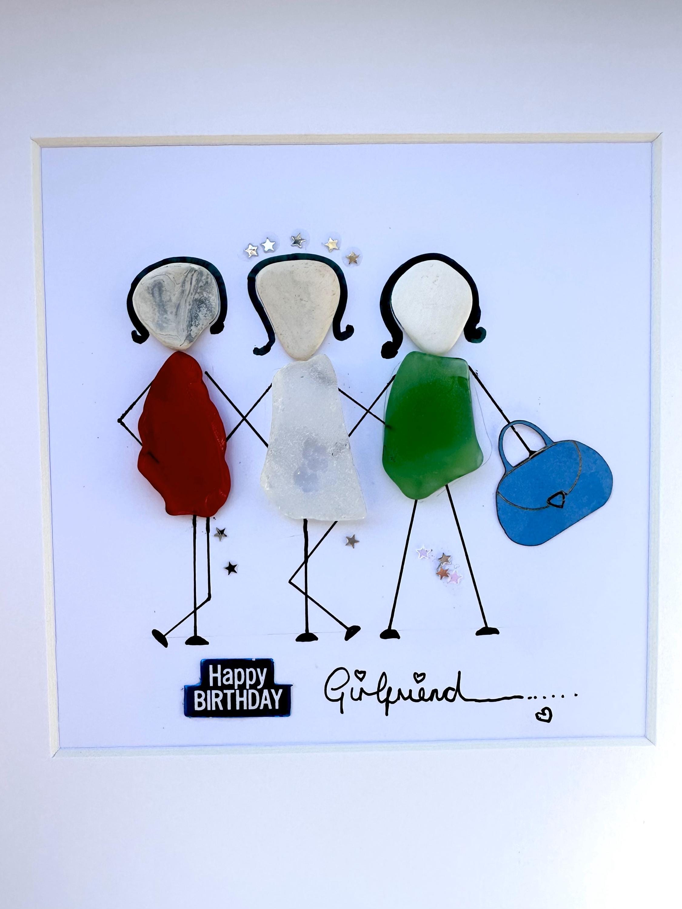 海の絵 ハッピーバースデー大好きな人！！シーグラスアート シーグラスアート 通販 flow その他アート birthday happy その他