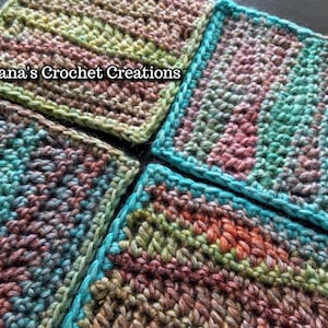 Any Which Way(ve) Square | Crochet Square Pattern | Wave Stitch Square | Nana's Crochet Creations | Blanket Square Pattern | Baby Blanket |