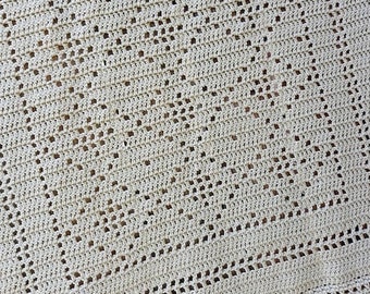 Cut & Polished Diamonds Blanket  | Filet Pattern | Filet Crochet Blanket Pattern | Crochet Pattern | Filet Diamond Blanket | Filet Diamonds