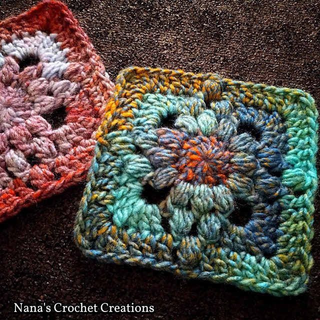 Nana's Crochet Creations - Nana's Melangè Square ❤🧡❤ • A simple square +  amazing yarn = a ONE OF A KIND make that works up quickly and easily!  🖤🧶🖤🧶🖤 Written in US