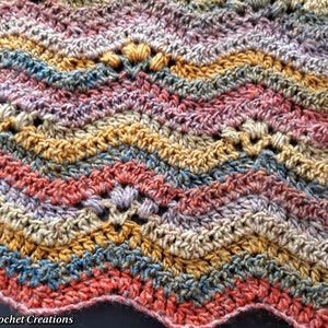 Rambling Ripple Crochet Blanket Pattern Crochet Ripple - Etsy