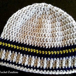 Nana's Papa Beanie | Crochet Beanie Pattern | Men's Crochet Beanie | Nana's Crochet Creations | Classic Men's Beanie