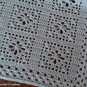 Vintage Goodwill Blanket | Filet Pattern | Filet Crochet Blanket Pattern | Crochet Pattern | Crochet Blanket | Nana&#39;s Crochet Creations |