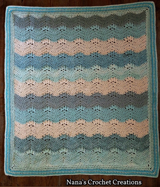 Nana's Pop up Ripple original Crochet Blanket - Etsy