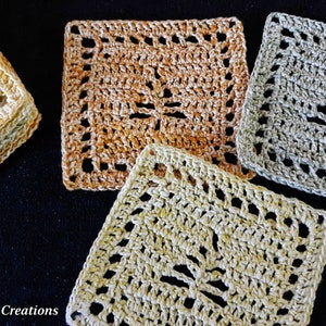 Patchwork Pines Square | Filet Pattern | Filet Crochet TREE Square Pattern | Crochet Pattern | Filet Tree Pattern | Nana&#39;s Crochet Creations