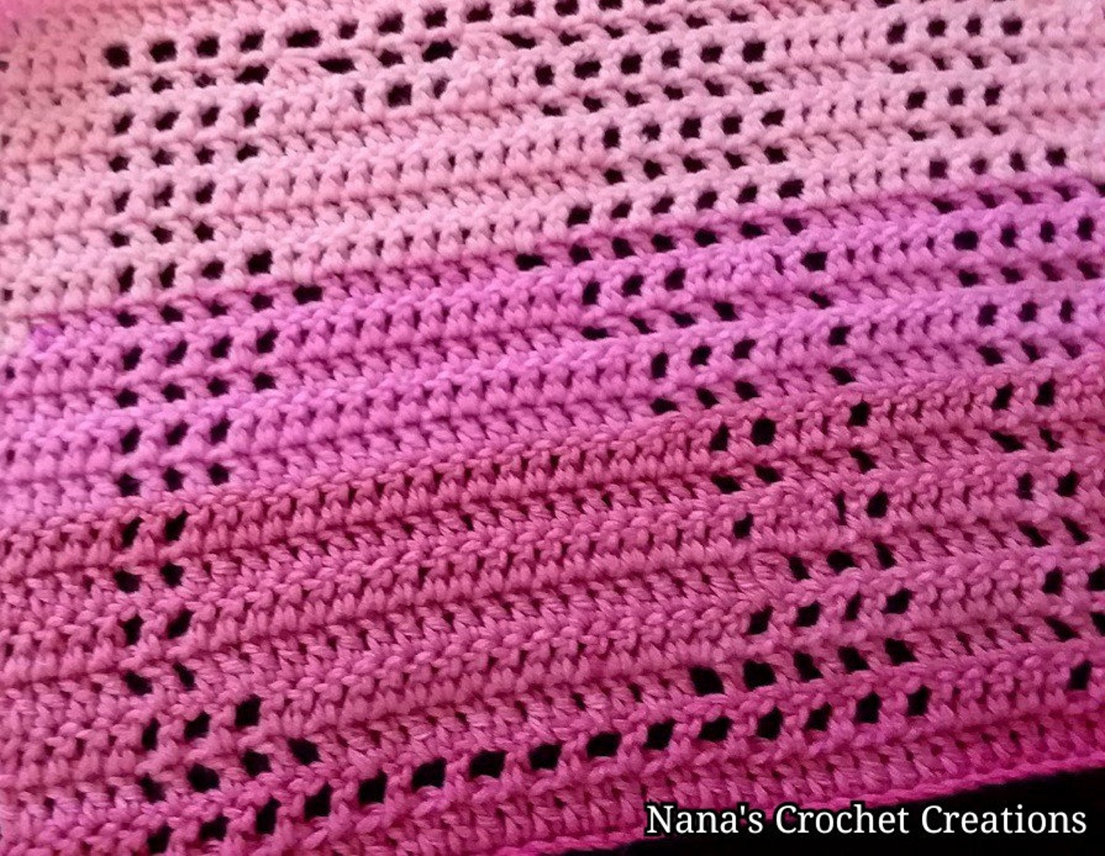 Nana's phoebe Blanket Pattern Filet Pattern - Etsy