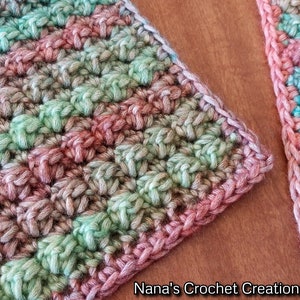 Blended Berry Squares | Crochet Square Pattern | Crochet Motif | Nana's Crochet Creations | Baby Blanket Squares | Textured Crochet Square |