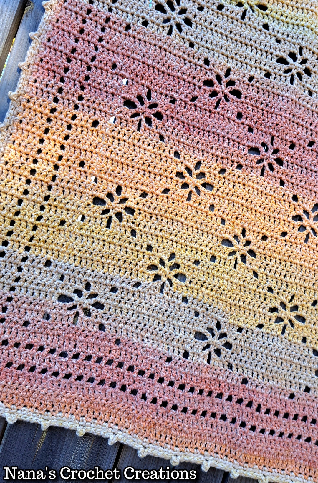 Wallflowers Blanket Filet Crochet Blanket Pattern Crochet Blanket