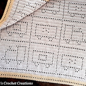 Little Chuggers Blanket | Filet Crochet Blanket Pattern | Crochet Pattern | Filet Crochet Train Blanket | Nana&#39;s Crochet Creations |