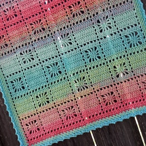 Nana&#39;s &quot;Spiders Squared&quot; Blanket Pattern | Filet Crochet Blanket Pattern | Crochet Pattern | Filet Spider Stitch | Nana&#39;s Crochet Creations